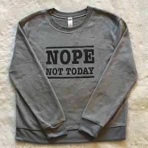 No Boundaries Gray Sweat Shirts`